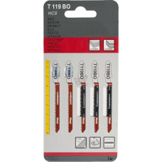 Пилочки для лобзика 119 BO (кривой рез, H=75 мм)