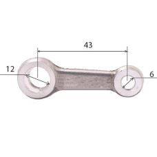 Шатун бочкового перфоратора 850 (L=43, d=6, D=12)