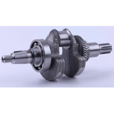 Коленвал в сборе под шлиц (Ø25 mm х z6) двигателя мотоблока - 188F/190F (L=279 mm. Кованный)